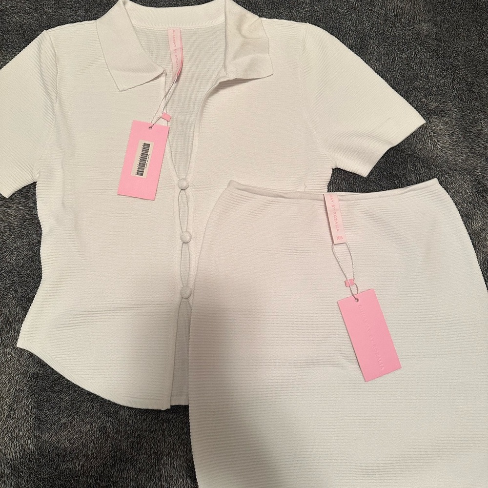 White skirt set from Runaway The Label - RNWY Sydney
